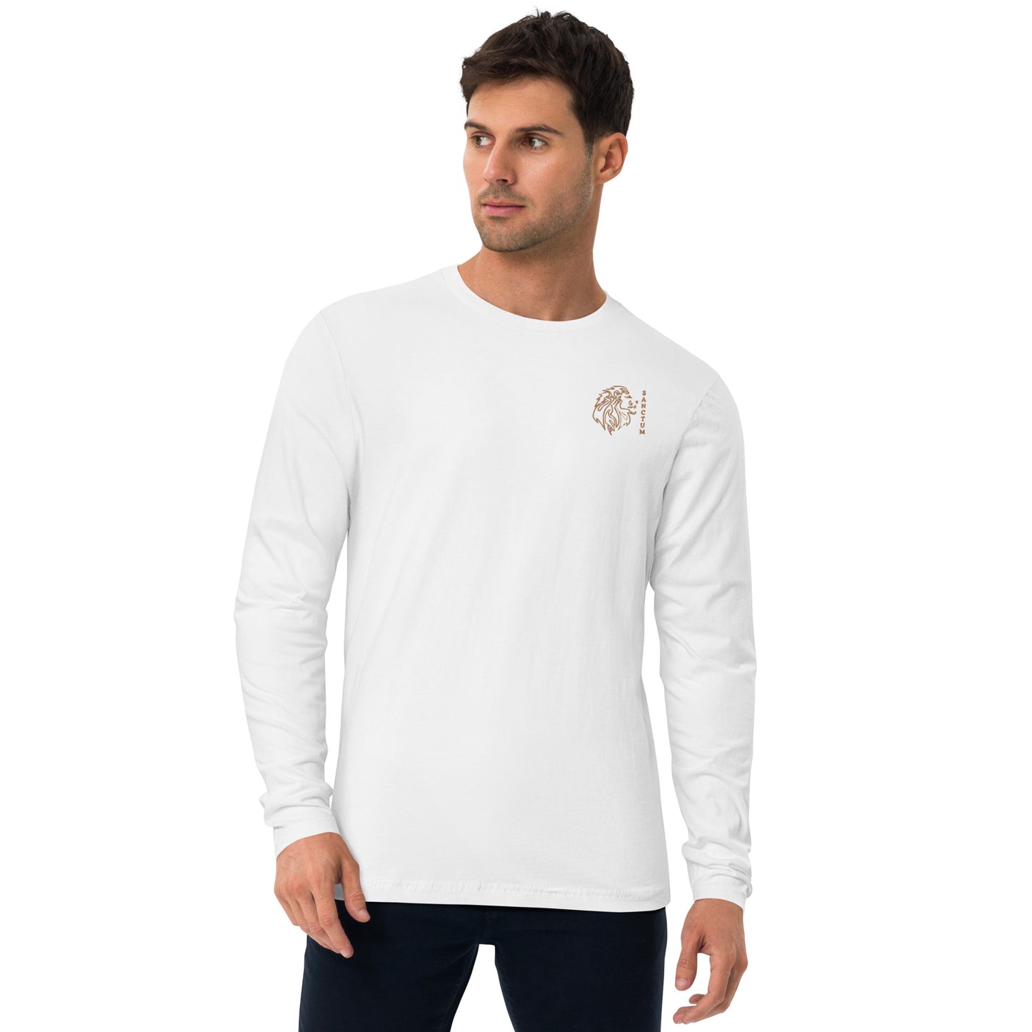 Sanctum Long Sleeve Fitted Crew (embroidered)