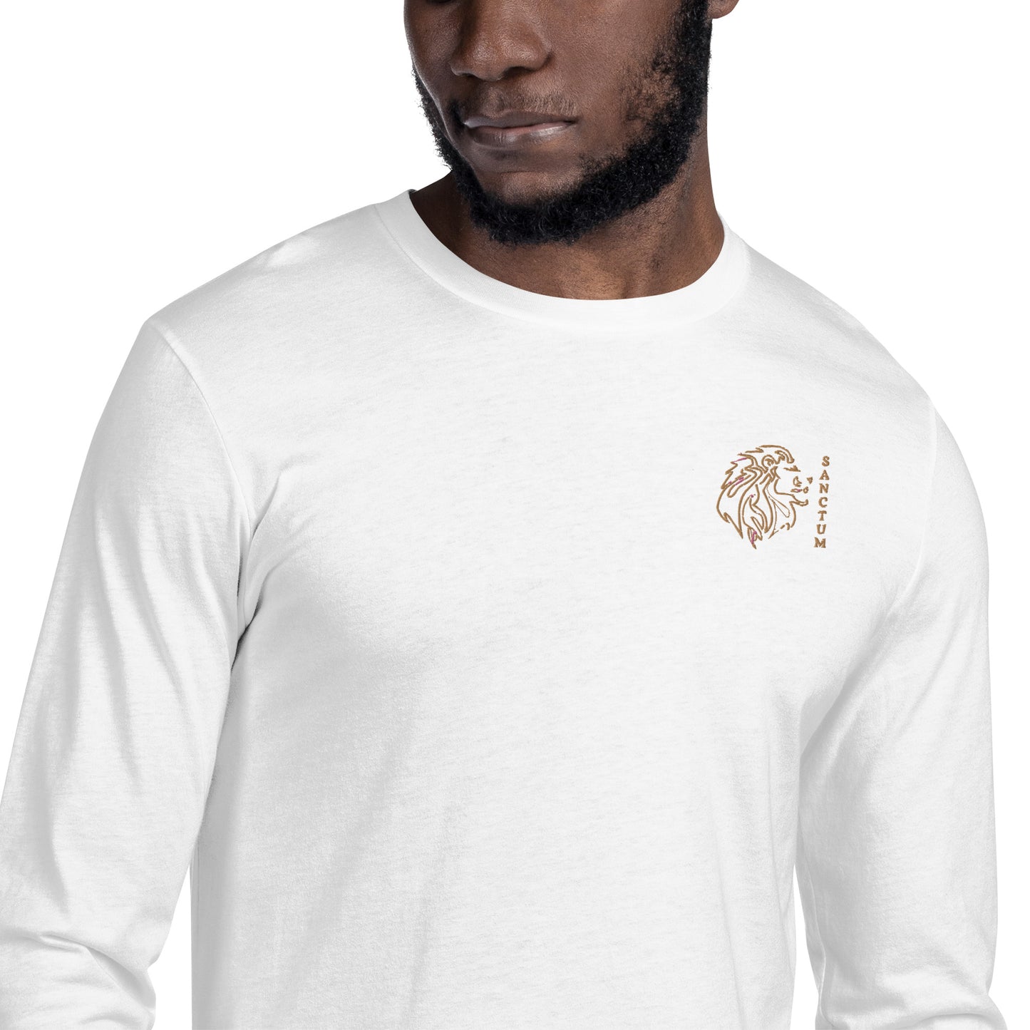 Sanctum Long Sleeve Fitted Crew (embroidered)
